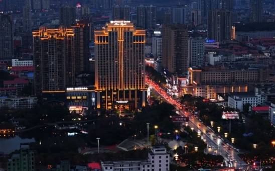 娄底万豪中心夜景照明设计